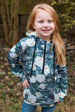 Load image into Gallery viewer, Flirty Camo Half Zip Hoodie Now Available in Kids!
