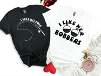 Couple's Valentines Fishing Tees