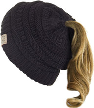 Load image into Gallery viewer, CC BRAND - Kids Messy Bun Beanie Tail Hat
