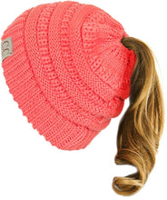Load image into Gallery viewer, CC BRAND - Kids Messy Bun Beanie Tail Hat
