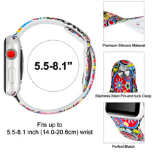 Load image into Gallery viewer, Silicone Rubber Watchbands - For Apple iWatch Series 1/2/3
