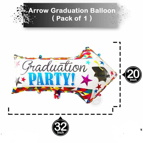 Graduation Party 36" Arrow Helium Balloon
