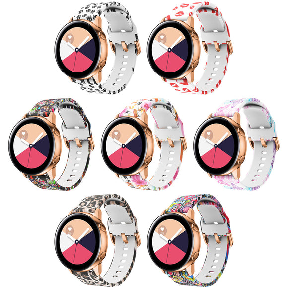 RUBBER PATTERNED STRAP FOR SAMSUNG GALAXY WATCH ACTIVE2 / GEAR SPORT / GEAR S2