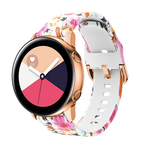 RUBBER PATTERNED STRAP FOR SAMSUNG GALAXY WATCH ACTIVE2 / GEAR SPORT / GEAR S2
