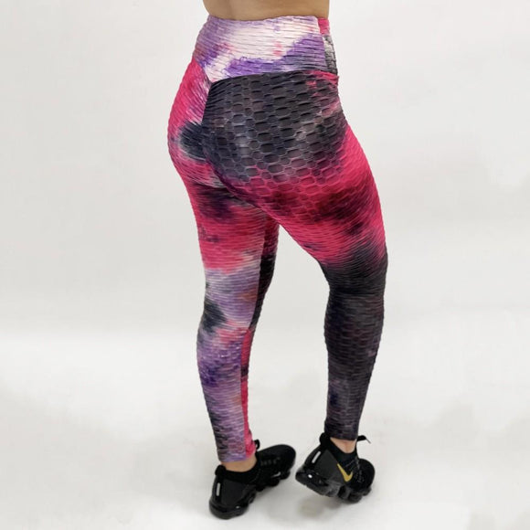 Tie Dye Honeycomb TikTok Leggings